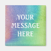 Achtergrond waterverf - Pas uw eigen achtergrond a Magneet (Voorkant)