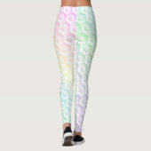 Achtergrond waterverf regenbooggradiënt leggings (Achterkant)
