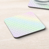 Achtergrond waterverf regenbooggradiënt onderzetter (Linkerzijde)