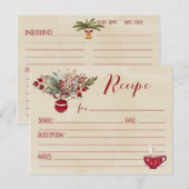 Achtergrond Waterverf Rode sierfeestdag Briefkaart (Voorkant / Achterkant)