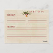 Achtergrond Waterverf Rode sierfeestdag Briefkaart (Achterkant)