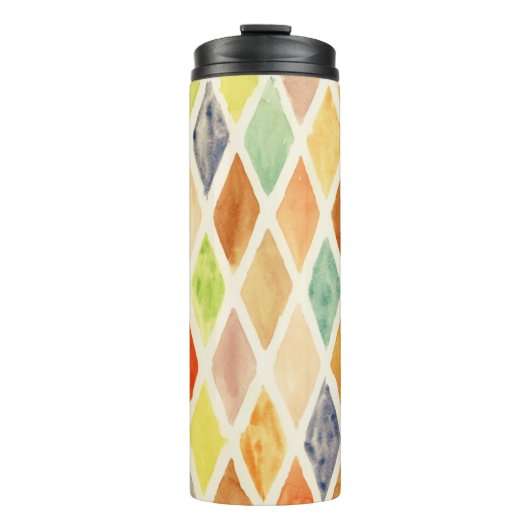 achtergrond waterverf thermosbeker (Voorkant)