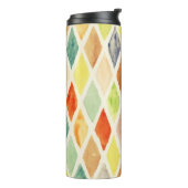 achtergrond waterverf thermosbeker (Gedraaid links)