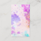 Achtergrond waterverf verf | Monogram Visitekaartje (Achterkant)