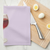 Achtergrond wijnflesje en kurkschroef theedoek (Quarter Fold)