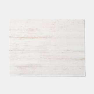 Achtergrond wit oud hout deurmat
