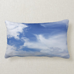 Achtergrond witte blauwe hemel wolken - Gepersonal Kussen