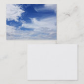 Achtergrond witte blauwe hemel wolken - Gepersonal Visitekaartje (Voorkant / Achterkant)