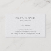 Achtergrond witte Damasmaskers Visitekaartje (Achterkant)