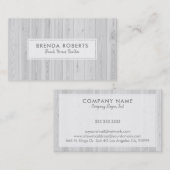 Achtergrond witte gebleekte houten planken visitekaartje (Voorkant / Achterkant)