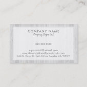 Achtergrond witte gebleekte houten planken visitekaartje (Achterkant)