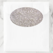 Achtergrond witte grijze tapijt ovale sticker (Tas)