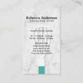 Achtergrond witte marmer | Chef Visitekaartje (Voorkant)