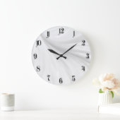 Achtergrond witte roomkleurig grote klok (Huis)