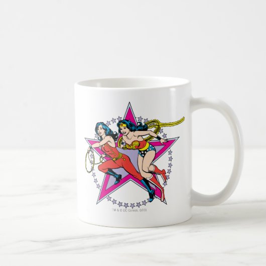 Achtergrond Wonder Woman Star Koffiemok (Rechts)