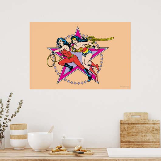 Achtergrond Wonder Woman Star Poster (Keuken)