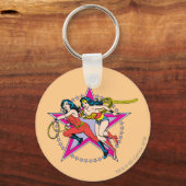 Achtergrond Wonder Woman Star Sleutelhanger (Voorkant)