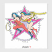 Achtergrond Wonder Woman Star Sticker (Vel)