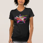 Achtergrond Wonder Woman Star T-shirt (Voorkant)