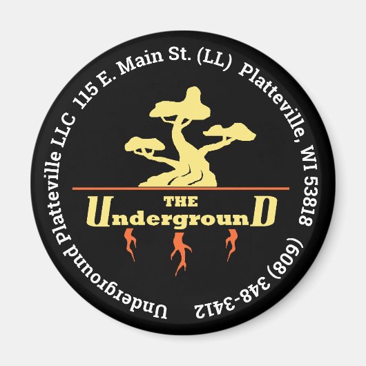 Achtergrond zakelijke Logo Magneet (Voorkant)