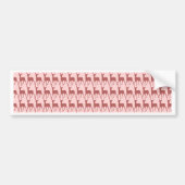 Achtergrond zalm Deer Pattern Bumpersticker (Voorkant)
