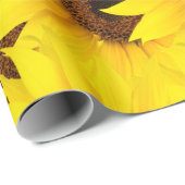 Achtergrond zonnebloemen cadeaupapier (Rol Hoek)