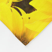 Achtergrond zonnebloemen fleece deken (Hoek)