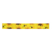Achtergrond zonnebloemen satijnen lint (Voorkant)