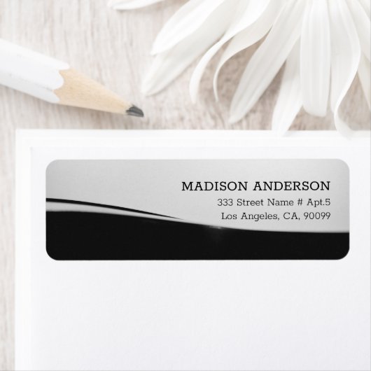 Achtergrond zwart en grijs etiket (Insitu)