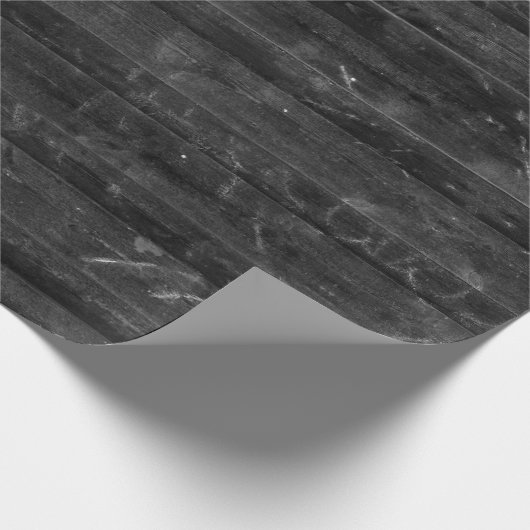 Achtergrond zwart hout cadeaupapier (Hoek)