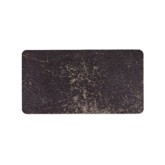 Achtergrond zwart leder etiket