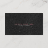 Achtergrond zwart stone afdrukstructuur visitekaartje (Achterkant)