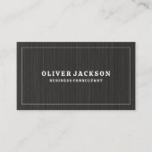 Achtergrond zwart textiel | Witte grens Visitekaartje (Voorkant)