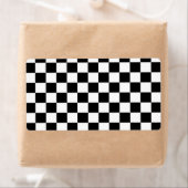 Achtergrond zwart-wit toetsenbord etiket (Insitu)