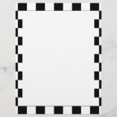 Achtergrond zwart-wit toetsenbord flyer (Voorkant)