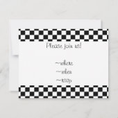 Achtergrond zwart-wit toetsenbord kaart (Achterkant)