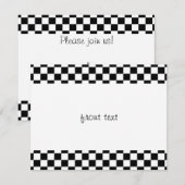 Achtergrond zwart-wit toetsenbord kaart (Voorkant / Achterkant)