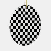 Achtergrond zwart-wit toetsenbord keramisch ornament (Rechts)