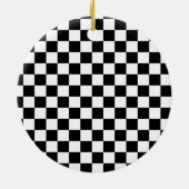 Achtergrond zwart-wit toetsenbord keramisch ornament (Achterkant)