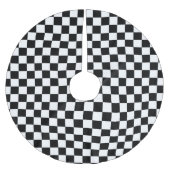 Achtergrond zwart-wit toetsenbord kerstboom rok (Voorkant)