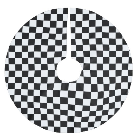 Achtergrond zwart-wit toetsenbord kerstboom rok (Voorkant)