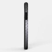 Achtergrond zwart-wit tot Bright staal Fade Diamon Case-Mate iPhone Case (Achterkant/rechts)