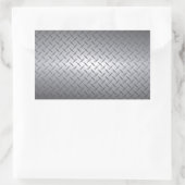 Achtergrond zwart-wit tot Bright staal Fade Diamon Rechthoekige Sticker (Tas)