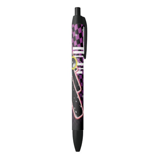 Achtergrond Zwarte Inkt Pen (Achterkant (Verticaal))