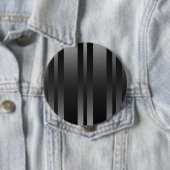 Achtergrond zwarte strepen ronde button 4,0 cm (In situ)