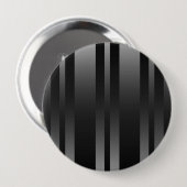 Achtergrond zwarte strepen ronde button 4,0 cm (Voorkant /achterkant)