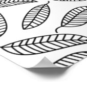 Achtergrondachtergrond bladeren poster (Hoek)