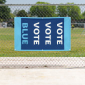 Achtergrondachtergrond van Blauwe-Democraat Selfie Spandoek (Insitu)