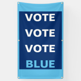 Achtergrondachtergrond van Blauwe-Democraat Selfie Spandoek