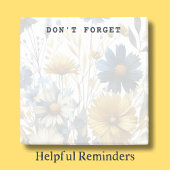 Achtergrondafbeelding met watercolorbloemen Aanpas Post-it® Notes